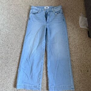 PAIGE Light Blue Straight Leg Jeans
